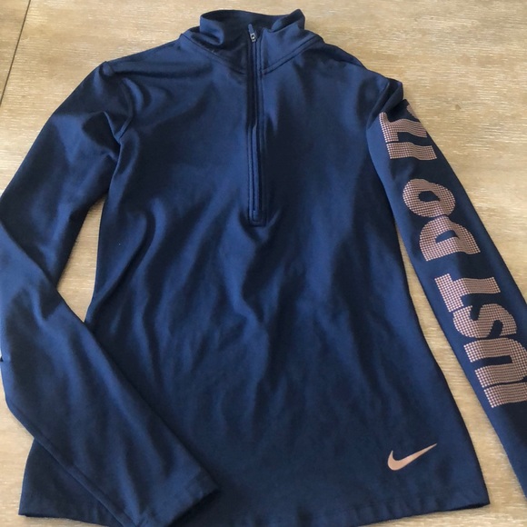 Nike Jackets & Blazers - Nike Pro Just do it pullover 1/4 zip